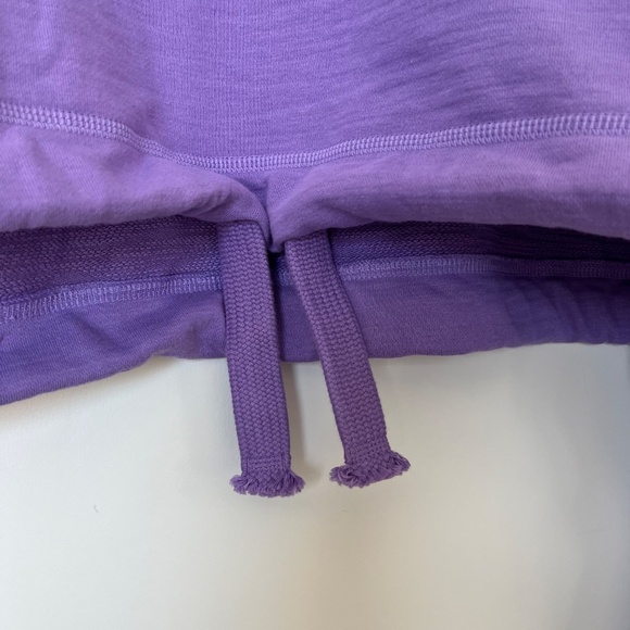 Lilac cropped cotton oversized sweatshirt XL - Picture 4 of 13